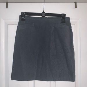 VINTAGE Corduroy Green A-Line Mini Skirt
